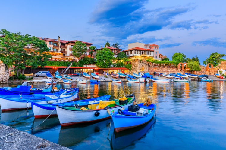 Photo of the Ancient City of Nessebar, Fishing Harbor. Black Sea Coast, Burgas.