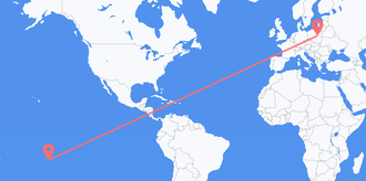 Flights from French Polynesia to Poland