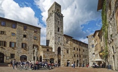 Stugor i San Gimignano, Italien