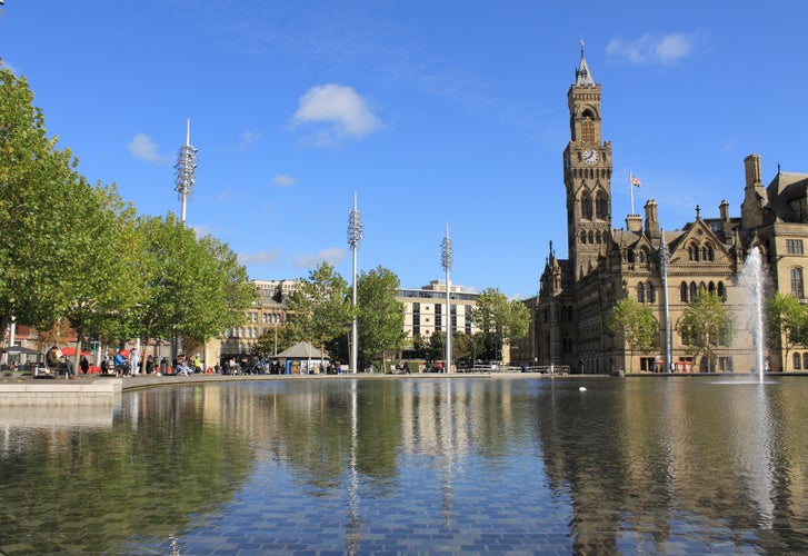 Mirror Pool, City Park, Bradford, West Yorkshire.