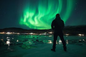 Excursión de búsqueda de la aurora boreal en autobús