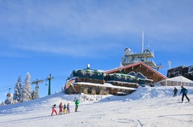 Photo of panoramic aerial view of Schladming, Austria.