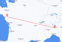 Flights from Nantes to Milan