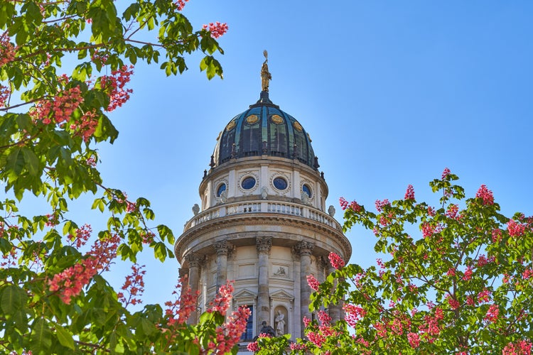 top of the tower of the french church on the Gendarmenmarkt a square in Berlin.jpg