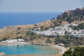 Escursione a terra Rodi, Lindos, città medievale, collina di Filerimos