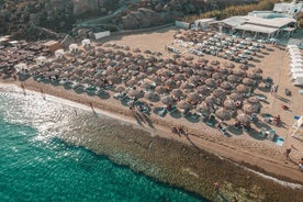 Super Paradise Beach Mykonos Seaside Solseng (5. rad og tilbake)