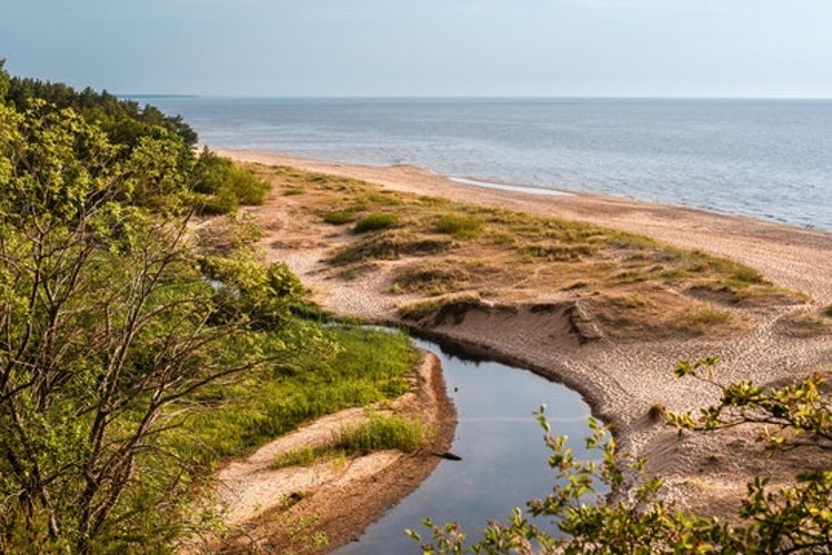 photo of view of Saulkrasti, Latvia.