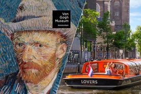 Entrada Evite las colas al Museo de Van Gogh y crucero de 1 hora por los canales de Ámsterdam