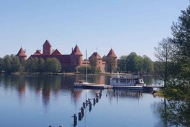 Vilnius: Trakai sjálfsleiðsögn á hjóli með lestarmiðum