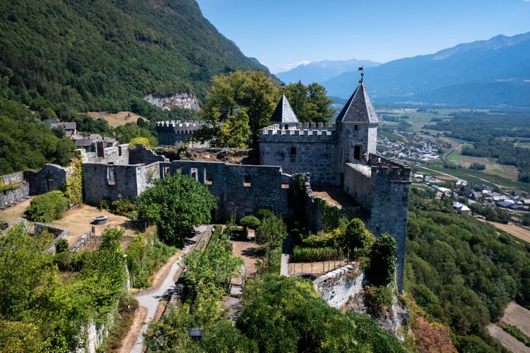 Miolans Fortres, near Albertville, French medieval castle.