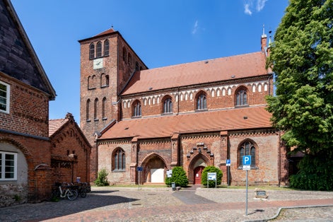 Photo of Saint George's Church in Waren, Germany.