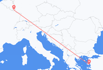 Flyg från Luxemburg till Mytilene