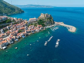 Photo of the city of Scilla in the Province of Reggio Calabria, Italy.