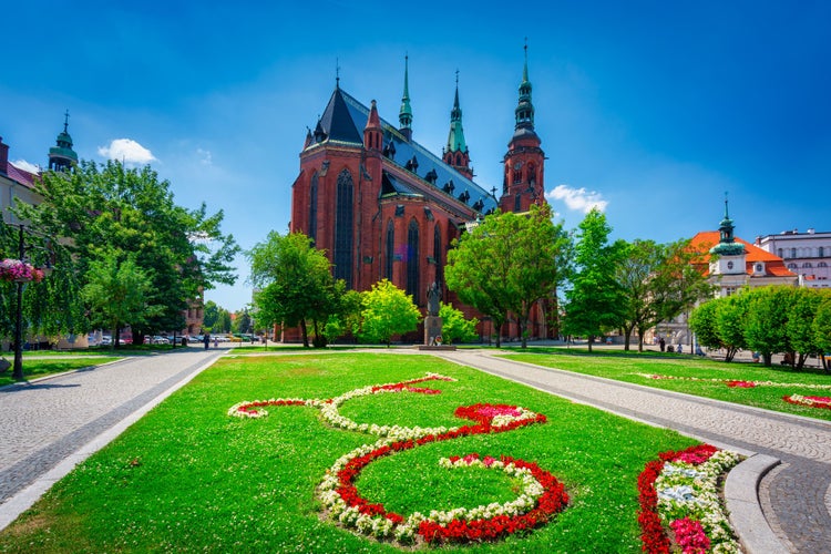 Beautiful scenery of Legnica city, Lower Silesia, Poland