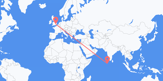 Flights from the Maldives to the United Kingdom