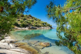 Crociera di un giorno intero in catamarano premium da Nikiti