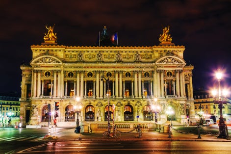 Photo of The Palais Garnier (National Opera House) in Paris, France in the night.