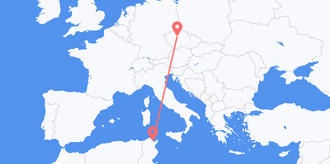 Tunisia to the Czech Republic