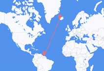 Flights from Paramaribo to Reykjavík