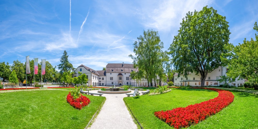 photo off view of  Castle Wels in Wels, Austria.