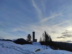 photo of Winter Cityscape of Cavalese, Val di Fiemme, Trentino Alto Adige, Italy.