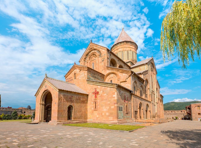 photo of Svetitskhoveli Orthodox Cathedral in Mtskheta, Georgia.