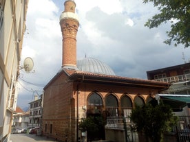 road landscape in the city. Turkey travel in summer. Highway view in beautiful city. Car driving on the road in city. Travel view in asian cities. Highway landscape in summer. Bursa, Turkey.