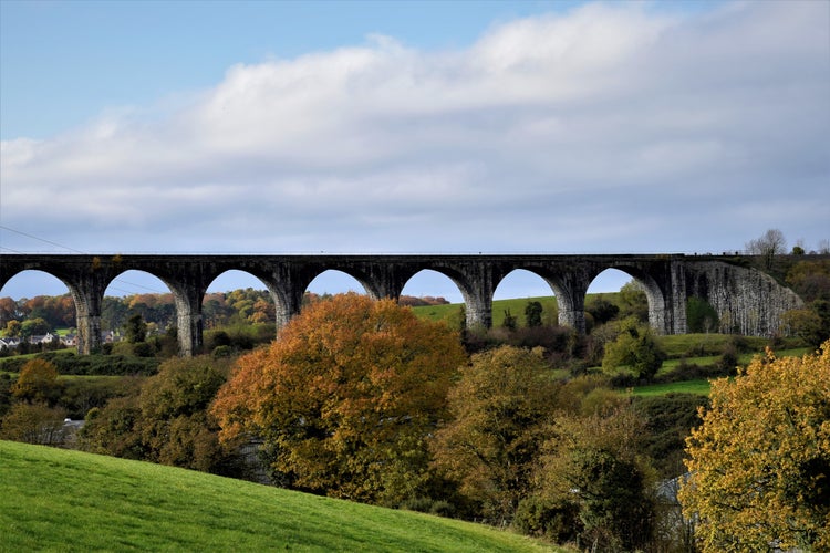 photo of Craigmore Viaduct is a railway bridge near Bessbrook county Armagh known as the 18 arches Northern Ireland near Newry County.