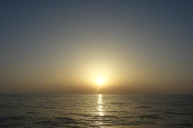 Amanecer en barco en Lipari