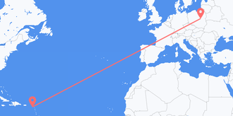 Flights from St. Kitts & Nevis to Poland