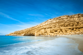 Heraklion: Matala-strönd, Hippaklefar og Gortys-dagferð