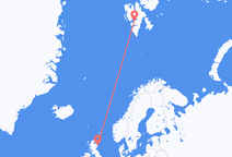 Flyg från Aberdeen till Svalbard