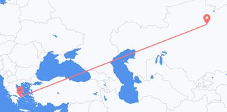 Flugfrá Kasakstantil Grikklands