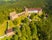 Photo of aerial view to medieval Velhartice Castle in Czech Republic.