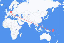 Flyrejser fra Honiara til Salzburg