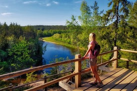 Excursión turística y de senderismo de día completo al Parque Nacional de Gauja