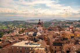 Photo of aerial view of Sirolo, Italy.