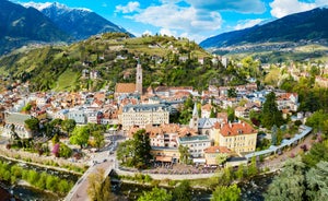 photo of panoramic view of Lana is a commune and a village in South Tyrol in northern Italy. It is situated in the Etschtal between Bolzano and Merano and at the entrance to the Ultental.