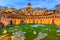 photo of Panoramic view on Trajan's Market, Rome, Italy,Europe, a part of the imperial forum .