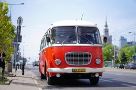 Varsovan kaupungin nähtävyydet retro-bussilla