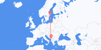Sweden to Montenegro