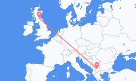 Flüge von Schottland nach Nordmazedonien