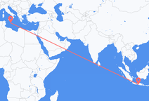 족자카르타 출발, 발레타 도착 항공편