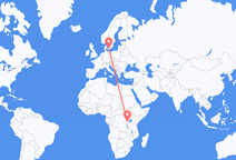 Flights from Kigali to Copenhagen