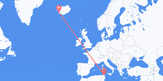 Tunisia to Iceland