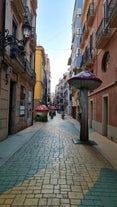 Photo of Altea white village skyline in Alicante at Mediterranean Spain.