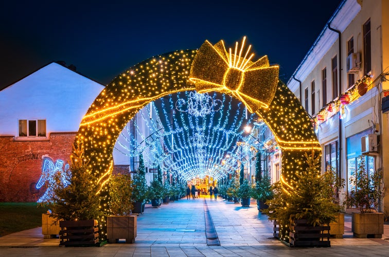 Photo of Beautiful Craiova Christmas Market, european 2022 famous winter destination in Eastern Europe, historical Oltenia, Romania.