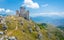 photo of Rocca Calascio, mountaintop fortress or rocca in the Province of L'Aquila in Abruzzo, Italy.