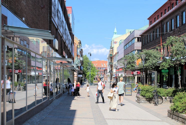 Halmstad, the street Köpmansgatan