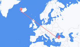 Vuelos de Turquía a Islandia